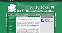 Desktop Screenshot of belairrec.org